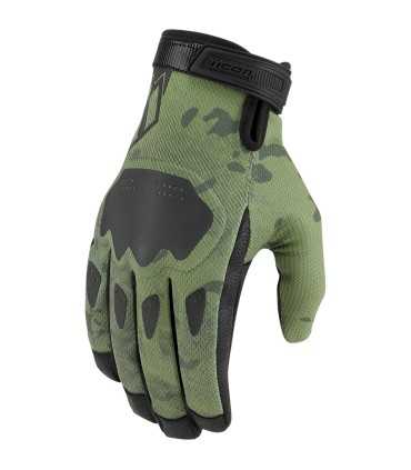 Guanti Icon Hooligan green camo