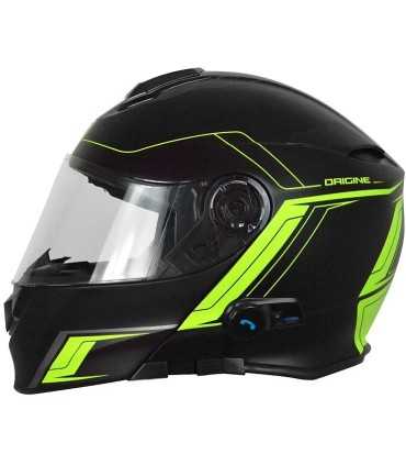 Casco modulare Origine Delta Motion con bluethoot nero giallo