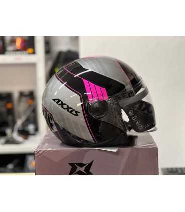 Casco Jet Axxis Square Convex B8 pink