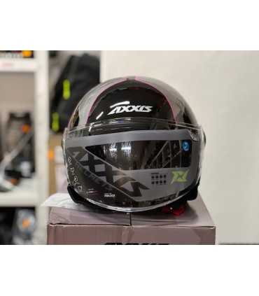 Casco Jet Axxis Square Convex B8 pink