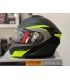 Casco modulare Cgm Dresda nero opaco giallo