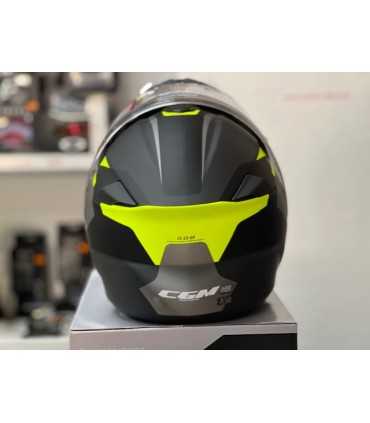 Casco modulare Cgm Dresda nero opaco giallo