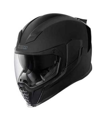 Casco Icon Airflite Moto nero opaco