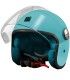 Casco jet bambino Motocubo Mosquito azzurro