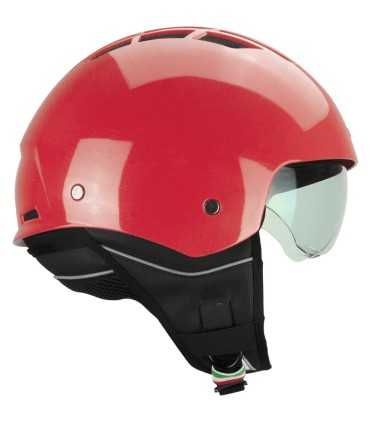 Casco moto demi jet Cgm Slot rosso