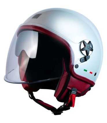 Casque jet Motocubo Fly Evo blanc pearl