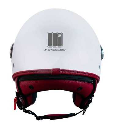 Casque jet Motocubo Fly Evo blanc pearl