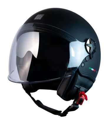 Casco jet Motocubo Fly Evo nero opaco