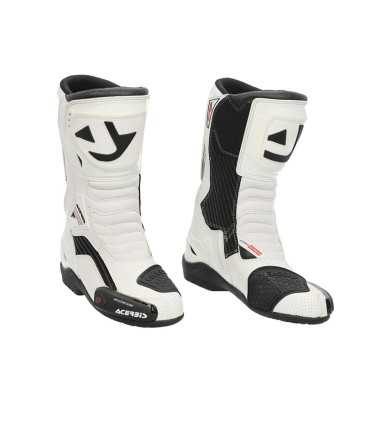 Bottes racing Acerbis Corkscrew blanc