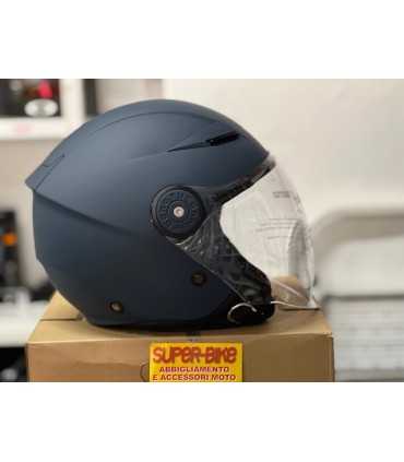 Casco jet Tucano Urbano El Start blu opaco