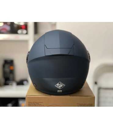 Casco jet Tucano Urbano El Start blu opaco