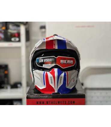 Mt Helmets Streetfighter Sv Twin B7 Bianco