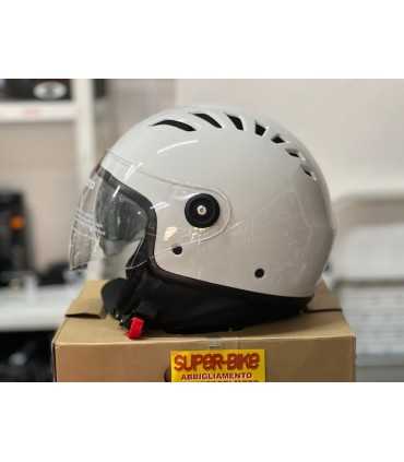 Casco moto jet Tucano Urbano El Top bianco ghiaccio