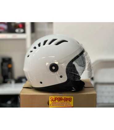 Casco moto jet Tucano Urbano El Top bianco ghiaccio