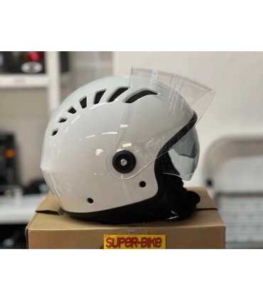 Casco moto jet Tucano Urbano El Top bianco ghiaccio