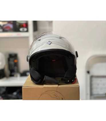 Casco moto jet Tucano Urbano El Top bianco ghiaccio