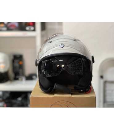 Casco moto jet Tucano Urbano El Top bianco ghiaccio