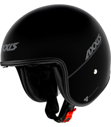 Casque jet avec visiere soleil Axxis Hornet SV A1 noir matt