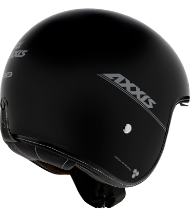 Casque jet avec visiere soleil Axxis Hornet SV A1 noir matt