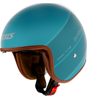 Casco jet con visierino sole Axxis Hornet SV Vita C17 azzurro opaco