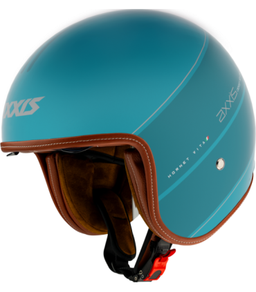 Casque jet avec visiere soleil Axxis Hornet SV Vita C17 bleu matt