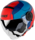 Casco moto Axxis Raven SV MIlano rosso blu