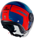 Casque moto Axxis Raven SV MIlano rouge bleu