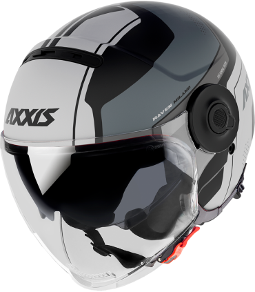 Casco moto Axxis Raven SV MIlano A1 bianco opaco