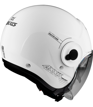 Casco moto Axxis Raven SV A0 bianco perla