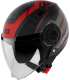 Jet Axxis OF 513 Metro Leisure B5 red matt helmet