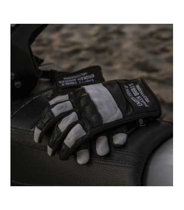 Gants moto Holy Freedom Outlaw Ride noir blanc