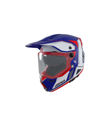 Casco Axxis Wolf DS C7 Roadrunner blu