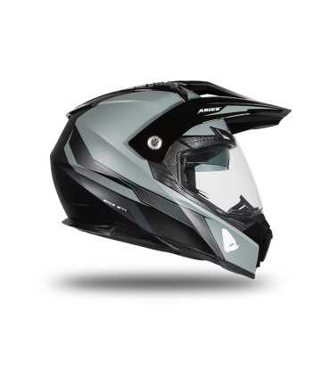 Ufo Aries Helm grau schwarz