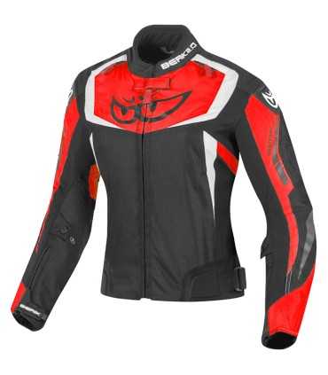 Motorrad damenjacke Berik Bad Eye rot