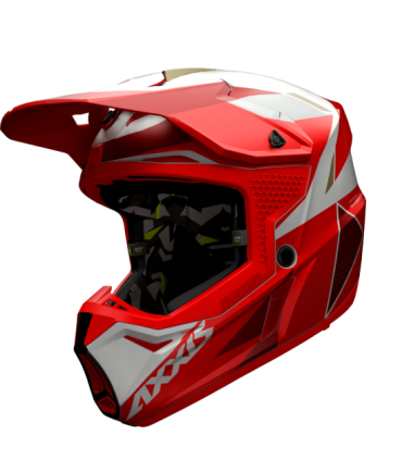 Cross helmet Axxis Wolf Bandit B5 red matt