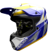 Cross helmet Axxis Wolf Bandit C3 blue yellow matt