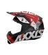 Casco cross Axxis Wolf Jackal B5 rosso opaco