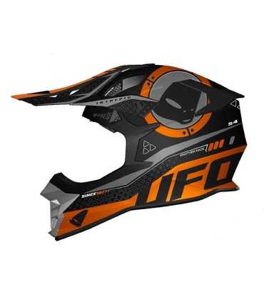 Casco cross Ufo Intrepid arancio opaco