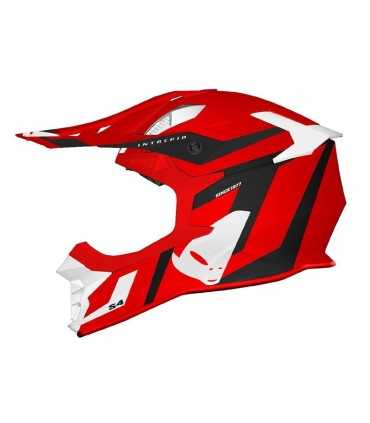 Casco cross Ufo Intrepid rosso