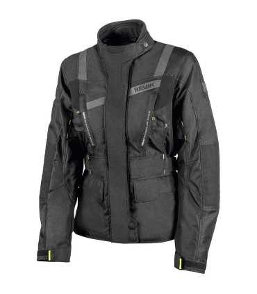 Giacca donna touring moto Hevik Stelvio Light nera grigio