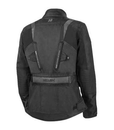 Veste femme moto touring Hevik Stelvio Light noir