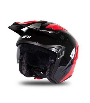 Casco jet Ufo Sheratan rosso