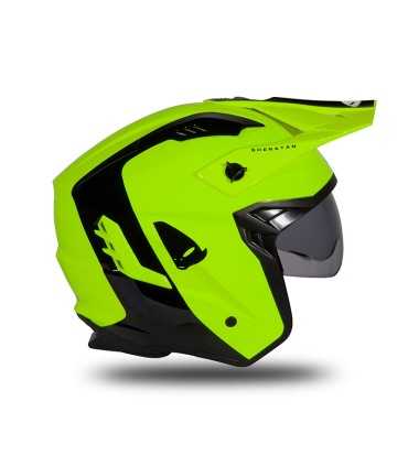 Casco jet Ufo Sheratan giallo