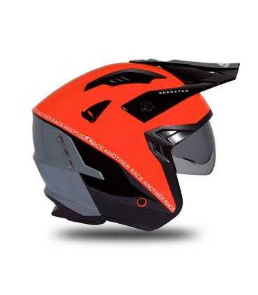 Casco jet Ufo Sheratan arancione