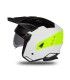 Casco jet Ufo Sheratan bianco giallo