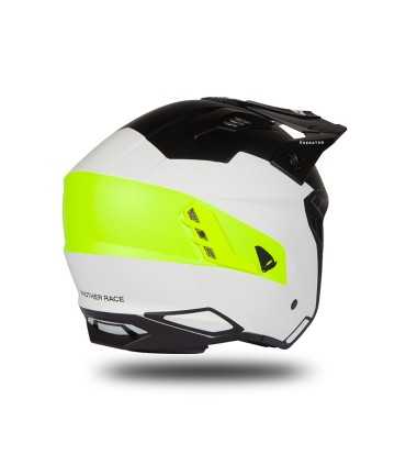 Casco jet Ufo Sheratan bianco giallo