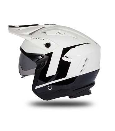 Casco jet Ufo Sheratan bianco nero