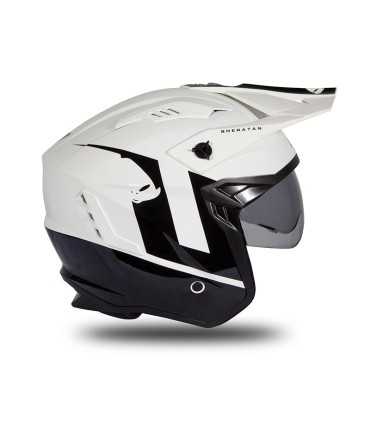 Casco jet Ufo Sheratan bianco nero