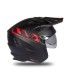 Casque jet Ufo Sheratan noir rouge