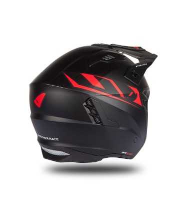 Casco jet Ufo Sheratan nero rosso